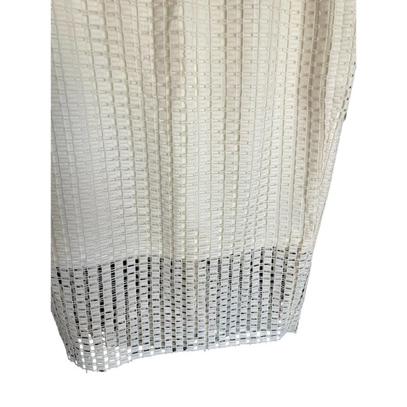 NWT Ann Taylor Classic Fit Geometric Lace Pencil Skirt Back Zip Size 2 Ivory - Picture 2 of 6